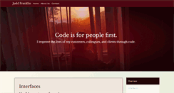 Desktop Screenshot of juddfranklin.com